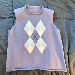 Vintage argyle sweater vest